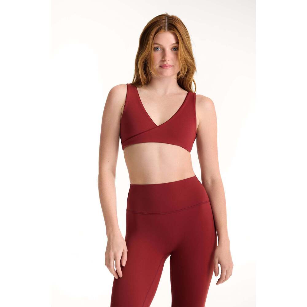 SET Active AIRLUXE BREATHE CONTRAST WRAP BRA - SNAPPER Size XXLSnapper / XXL